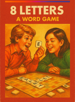 Two young kids playing a word game